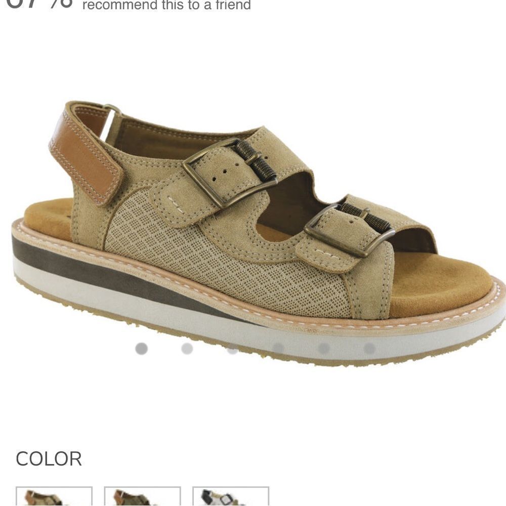 SAS CONGA ADJUSTABLE SANDALS. NEW